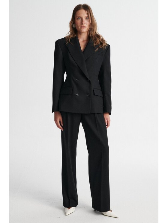 MARI PRETI MARI PRETI Marynarka SOLENNE Czarny Slim Fit