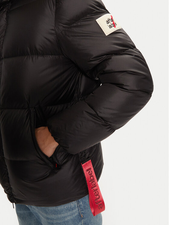 After Label After Label Kurtka puchowa Chamonix A00015 Czarny Regular Fit