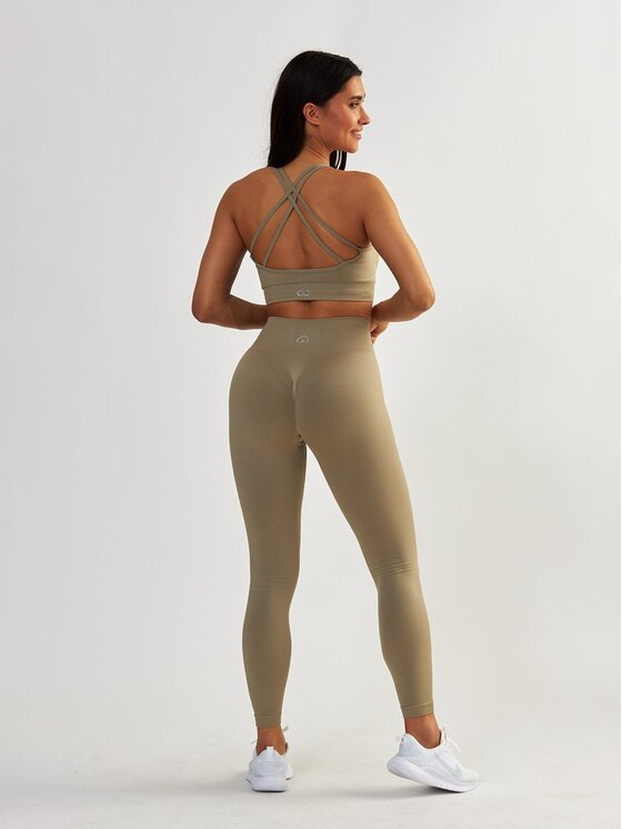 BeShaped BeShaped Biustonosz sportowy Gym Queen Beżowy
