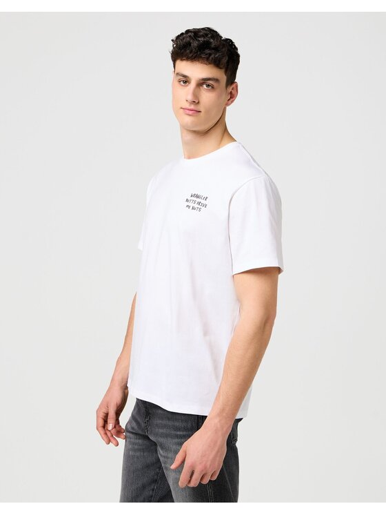 Wrangler Wrangler T-shirt 112371487 Bianco Regular Fit