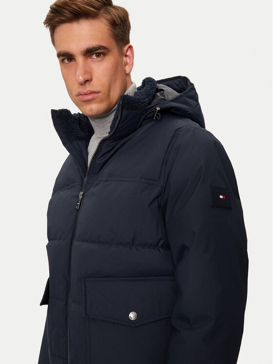 Tommy Hilfiger Tommy Hilfiger Žieminė striukė Rockie MW0MW37125 Tamsiai mėlyna Regular Fit