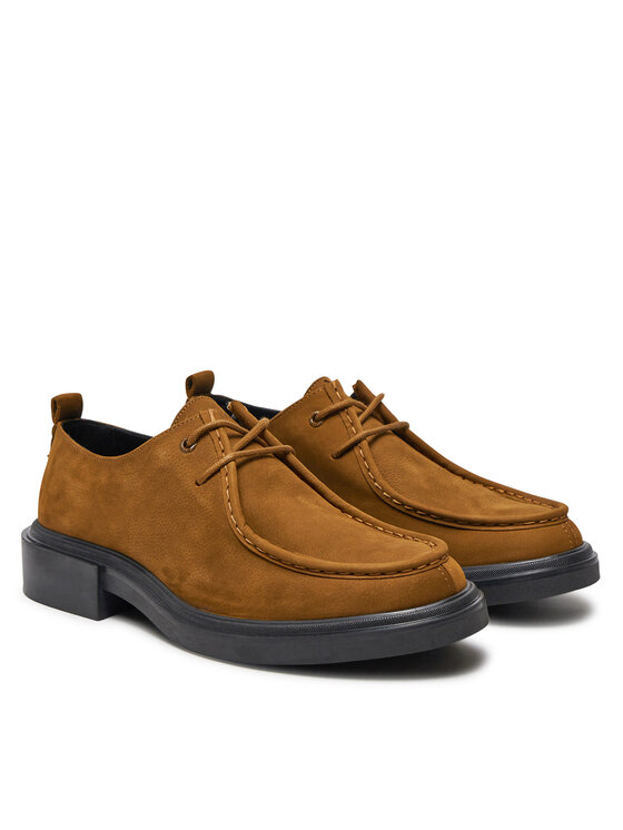 Calvin Klein Calvin Klein Scarpe basse Apron Lace Up Nb HM0HM01636 Marrone