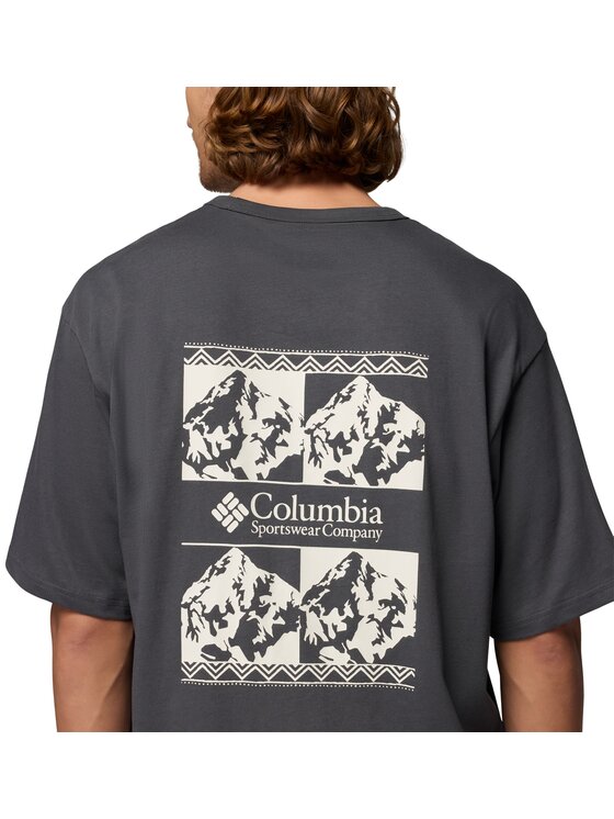Columbia Columbia T-Shirt 215506 Szary Regular Fit