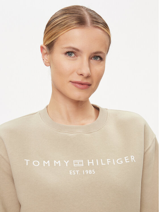 Tommy Hilfiger Tommy Hilfiger Pluus WW0WW39791 Beež Relaxed Fit