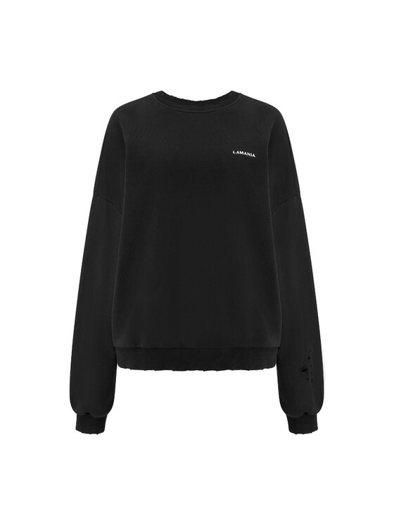 La Mania La Mania Felpa MOUS 2 Nero Classic Fit
