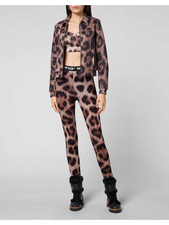 PHILIPP PLEIN PHILIPP PLEIN Vatovaná bunda 5819 Hnědá Regular Fit