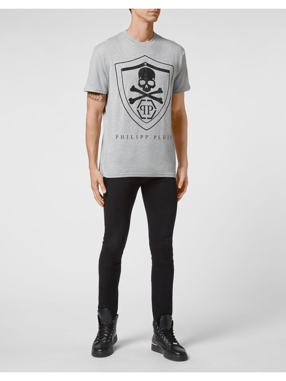 PHILIPP PLEIN PHILIPP PLEIN T-Shirt 691 Šedá Regular Fit