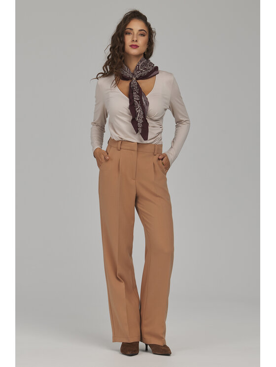 NIFE NIFE Halenka B236 Béžová Slim Fit