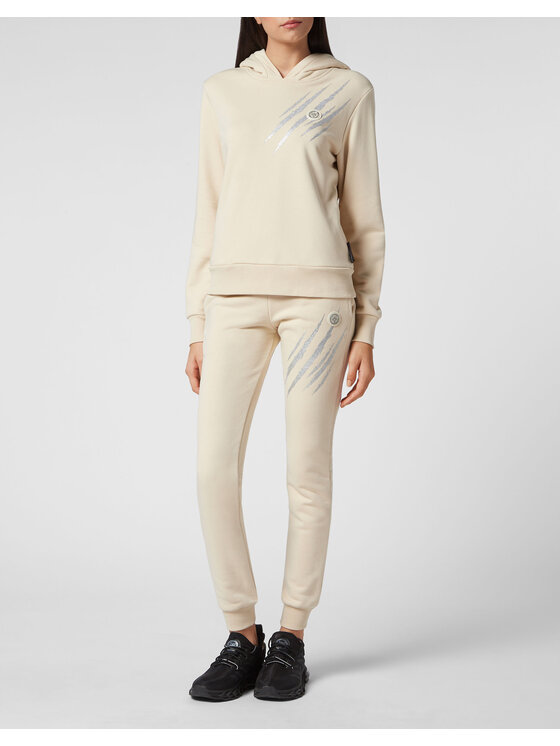 Plein Sport Plein Sport Bluza 14493 Beżowy Regular Fit