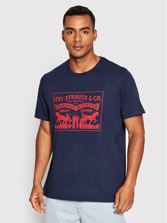T-shirt 2-Horse Graphic 22495-0042 Blu scuro