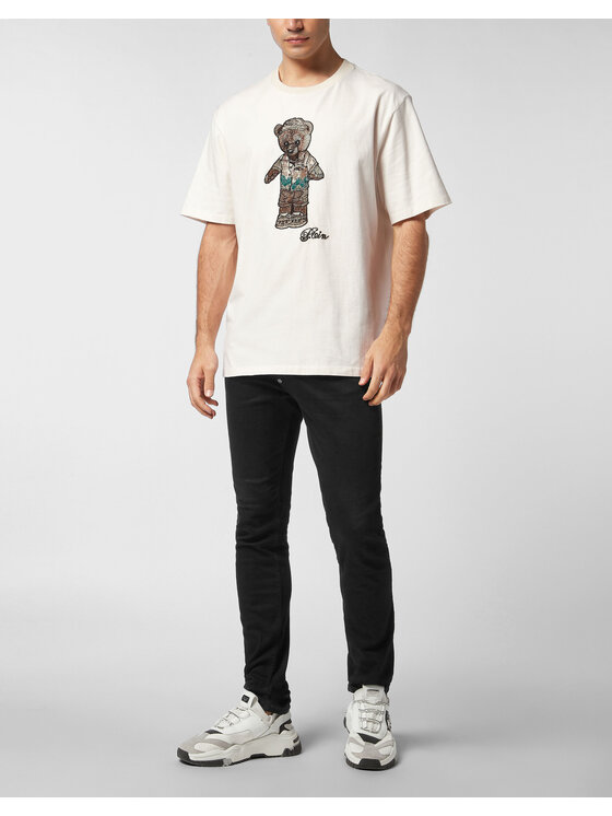 PHILIPP PLEIN PHILIPP PLEIN T-shirt 27053 Bianco Regular Fit
