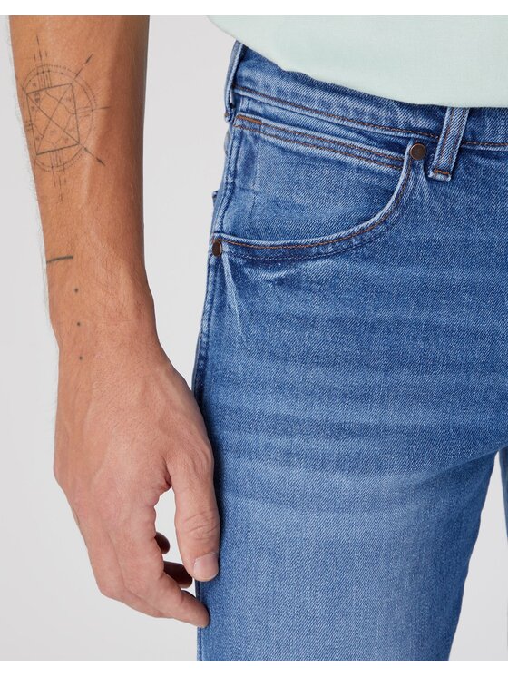 Wrangler Wrangler Jeansy LARSTON Niebieski Slim Fit
