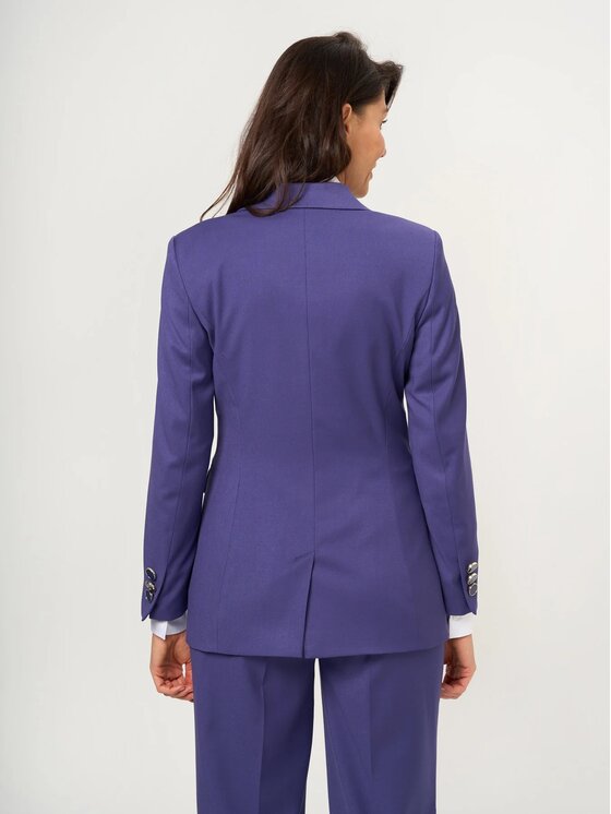 Willsoor Willsoor Marynarka 68240 Fioletowy Slim Fit