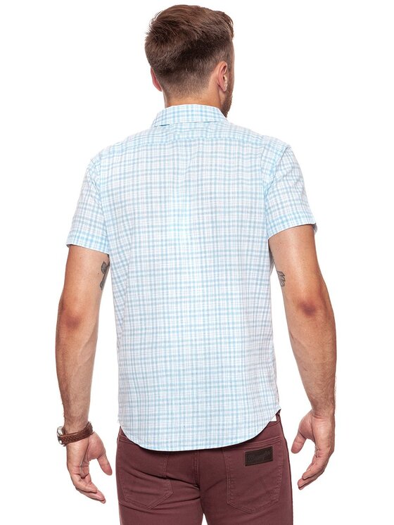 Wrangler Wrangler Camicia SS 1PKT SHIRT Bianco Slim Fit