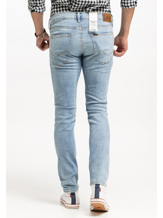Lee Lee Jeansy LUKE Niebieski Slim Fit