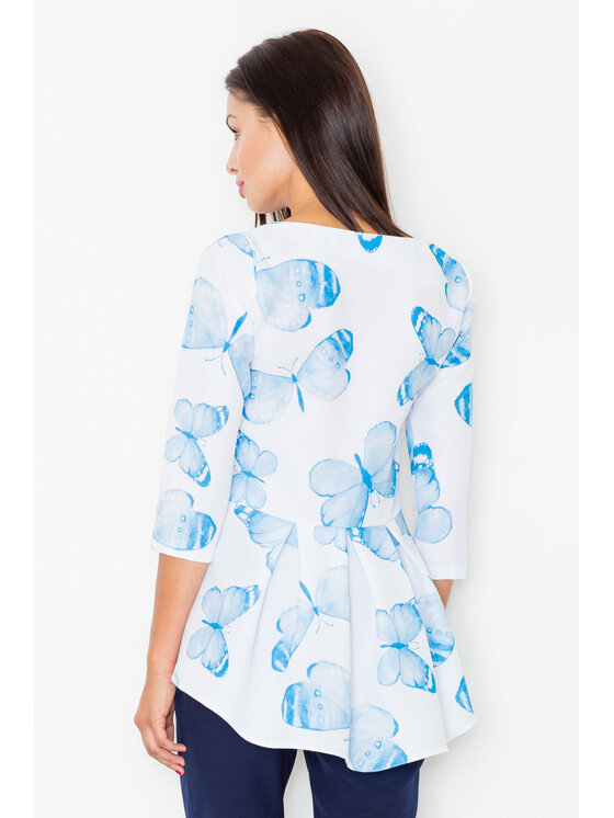 FIGL FIGL Bluzka M505 Kolorowy Regular Fit