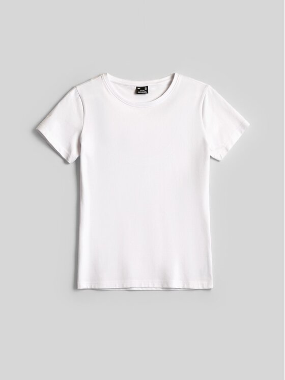 4F 4F T-Shirt 4FRMM00TTSHF3619-10S Biały Slim Fit