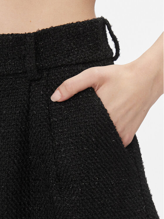 ViCOLO ViCOLO Šortky z materiálu TR0950 Černá Regular Fit
