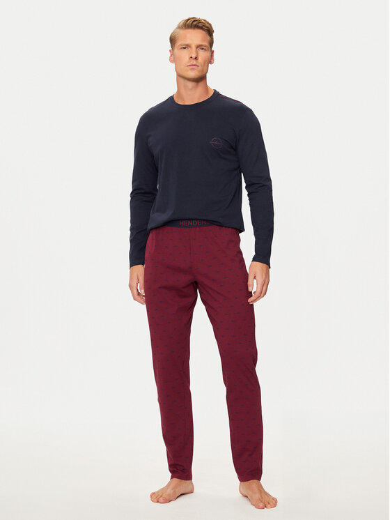 Henderson Henderson Πιτζάμα Hope 41915 Σκούρο μπλε Regular Fit