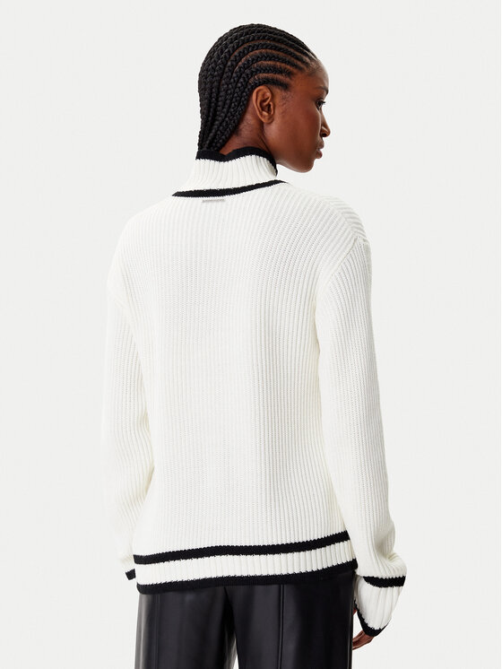 KARL LAGERFELD KARL LAGERFELD Rollkragenpullover A4W18051 Weiß Regular Fit