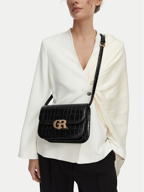 GINO ROSSI GINO ROSSI Handtasche EO-LINA-KQ44-CROCCO Schwarz