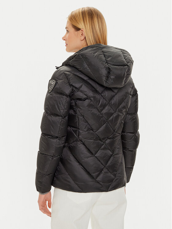 Blauer Blauer Pehelykabát 24WBLDC03051 006047 Fekete Regular Fit