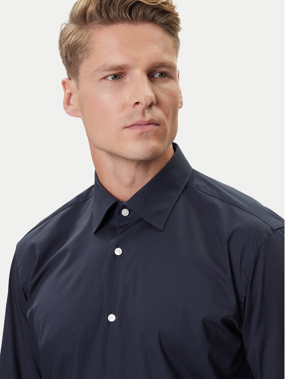 BOSS BOSS Риза H-Joe 50549923 Тъмносин Regular Fit