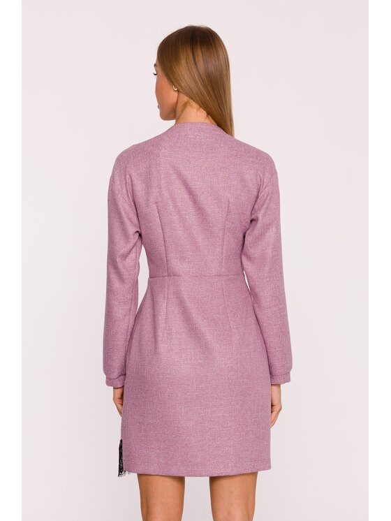 Made of Emotion Made of Emotion Sukienka wieczorowa M871 Brązowy Modern Slim Fit