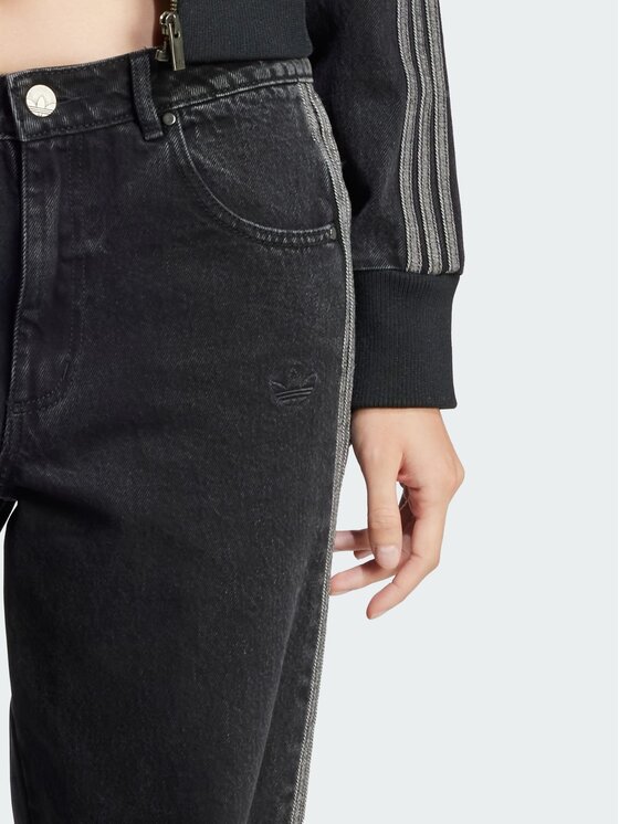 adidas adidas Jeansy Adicolor Czarny Loose Fit