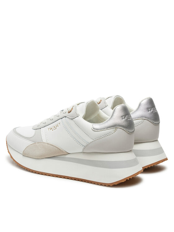 TWINSET TWINSET Sneakersy 242TCP026 Biały