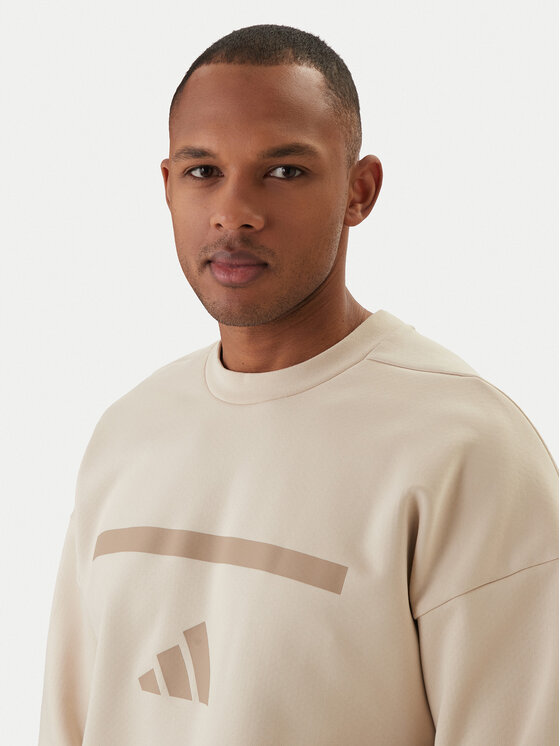 adidas adidas Pulóver Z.N.E. KE4705 Bézs Loose Fit