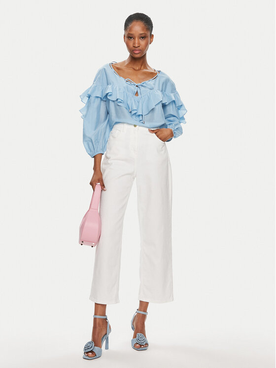 PINKO Pinko Blúz Bones 103586 A1X2 Kék Regular Fit