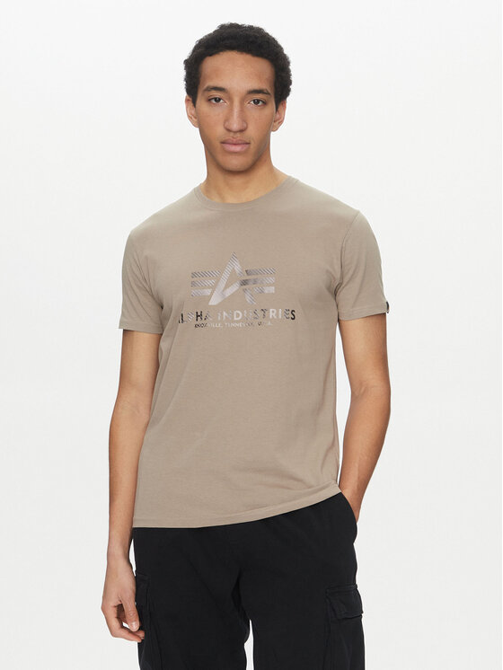Férfi Póló Alpha Industries, Méret: M, Bézs, Basic 100501