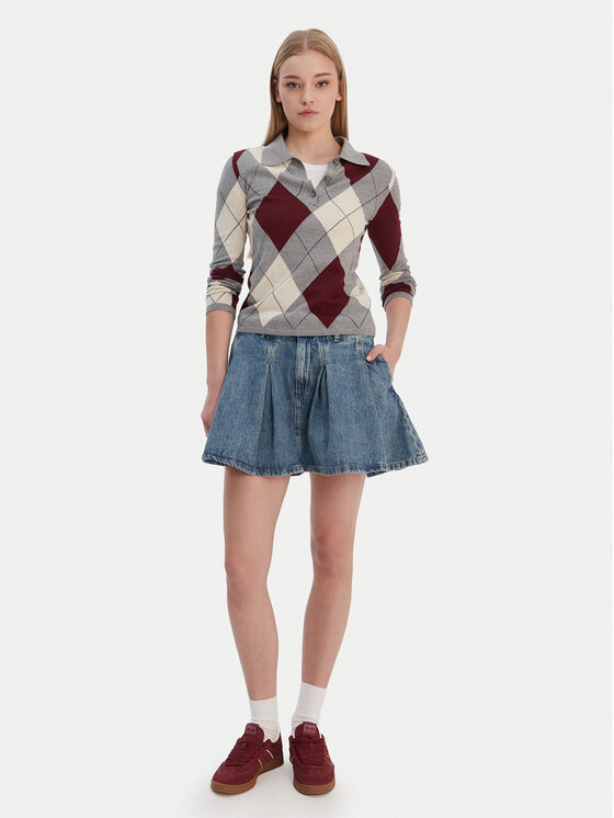 Tommy Jeans Tommy Jeans Дънкова пола DW0DW21992 Син Regular Fit