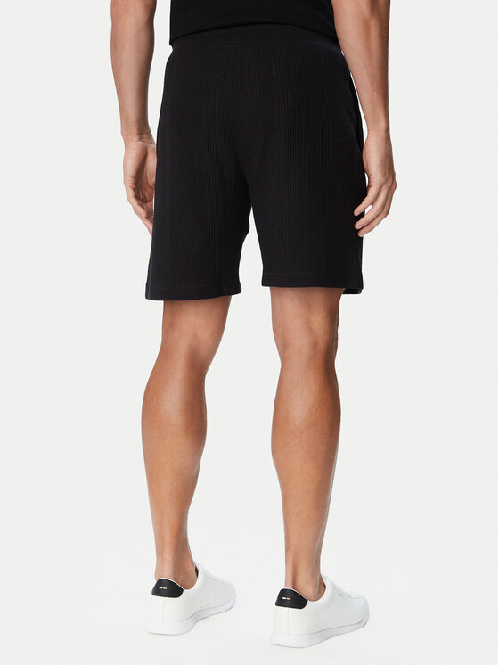 BOSS BOSS Szorty sportowe Structure 50540581 Czarny Regular Fit