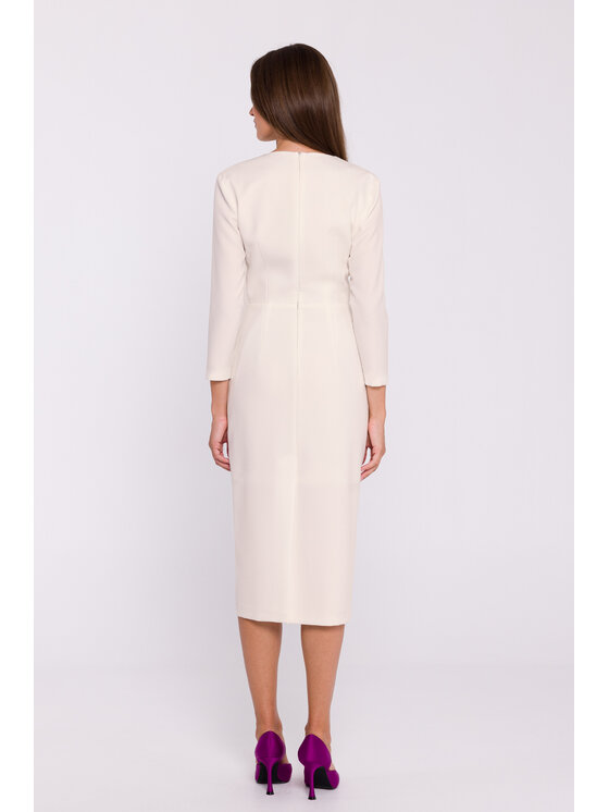 Stylove Stylove Večerné šaty S372 Krémová Ladies Fit