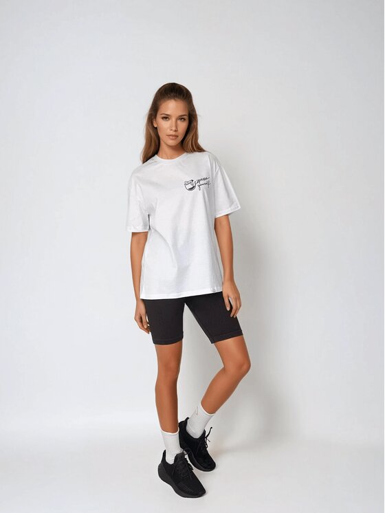 BeShaped BeShaped T-Shirt Espresso Yourself Brązowy Oversize