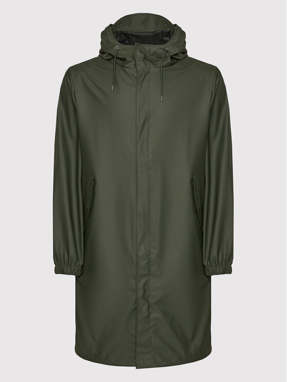 Rains Rains Kurtka przeciwdeszczowa Unisex 18140 Zielony Regular Fit