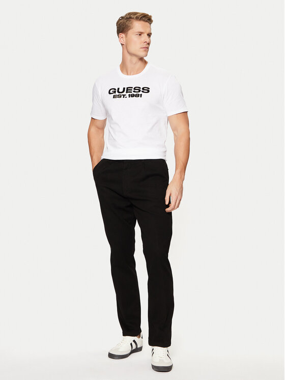 Guess Guess Tricou M5RI50 K9RM1 Alb Regular Fit