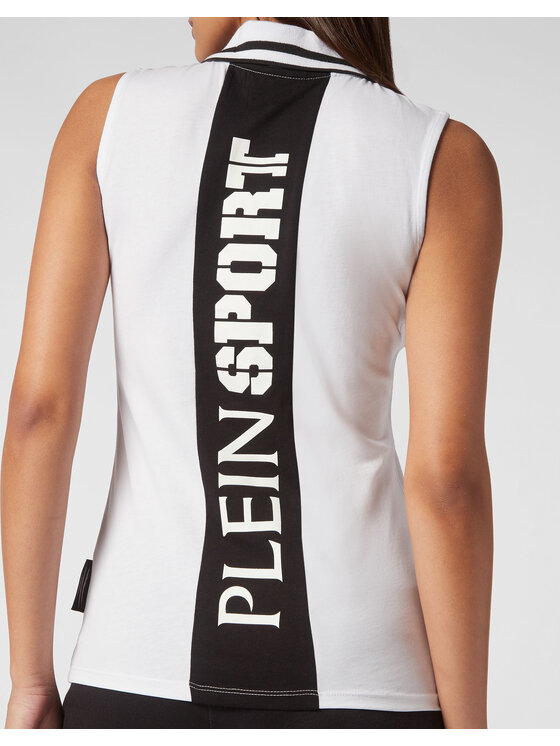 Plein Sport Plein Sport Top 4901 Biały Regular Fit