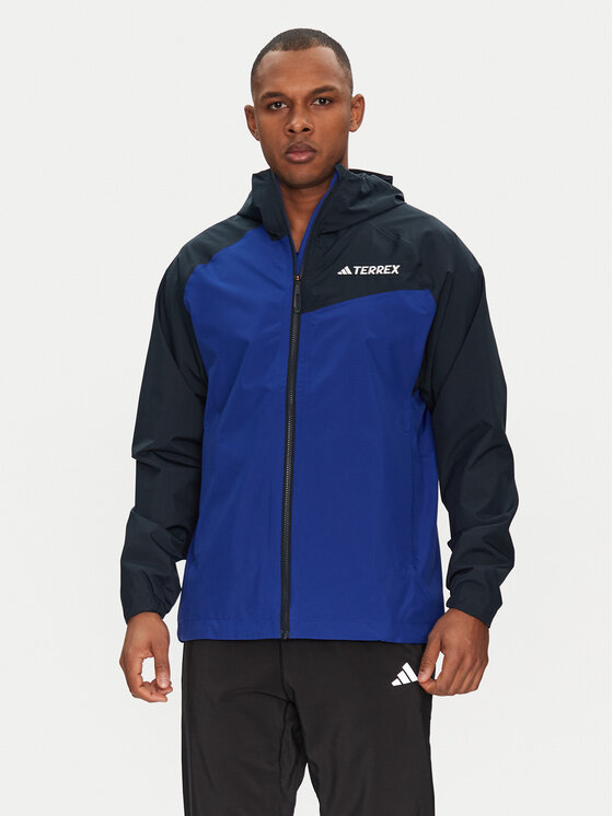 adidas Outdoorová bunda Terrex Multi 2L RAIN.RDY JD8353 Modrá Regular Fit