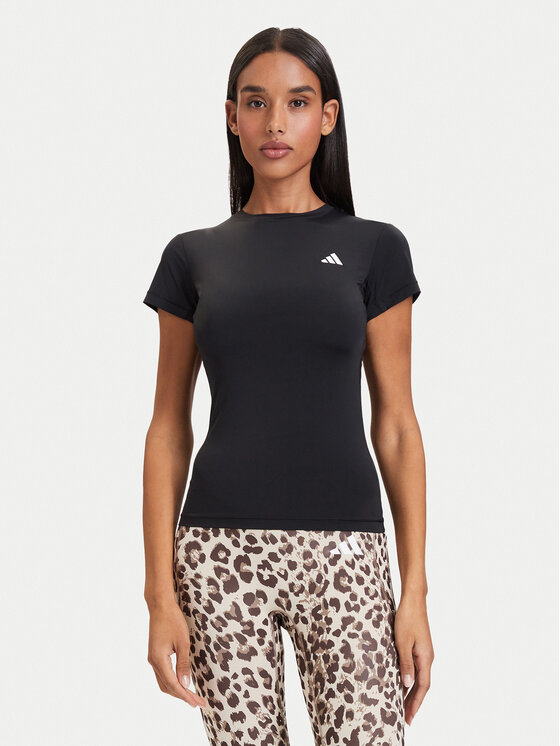 adidas Тениска от техническо трико Primelift Essentials Workout Contour T-Shirt KD0108 Черен Slim Fit