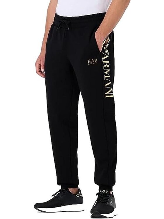 EA7 Emporio Armani EA7 Emporio Armani Bavlnené nohavice 6RPP96 PJHLZ 0208 Čierna Regular Fit