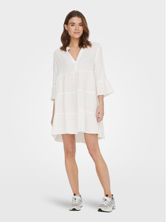 ONLY ONLY Rochie de vară Thyra 15267999 Alb Regular Fit