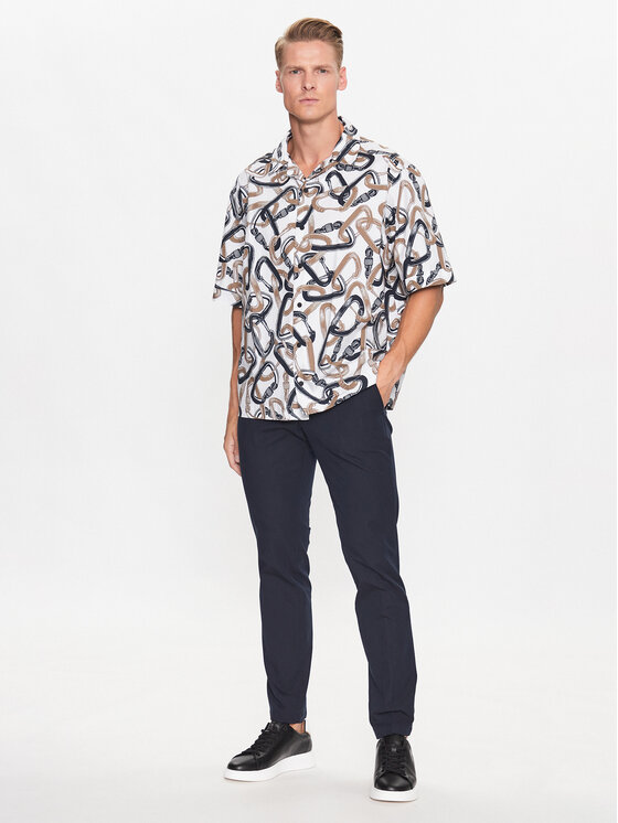BOSS Boss Pantaloni din material Kaito1_T 50487754 Bleumarin Slim Fit