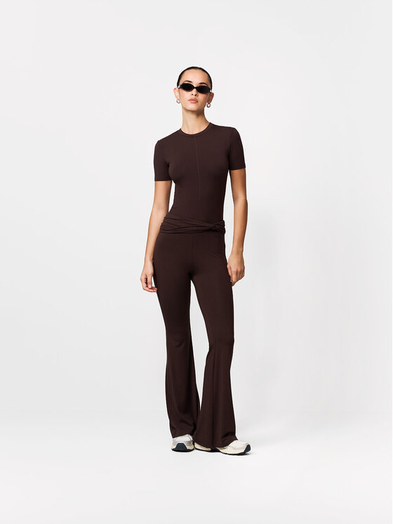 La Mania La Mania Tričko SWING Hnedá Basic Fit
