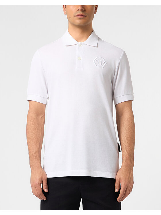 PHILIPP PLEIN PHILIPP PLEIN Polo 31301 Bianco Slim Fit