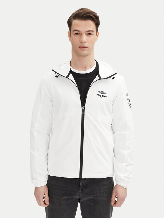 Férfi Átmeneti kabát Aeronautica Militare, Méret: 54, Fehér, 251AB2204CT3264