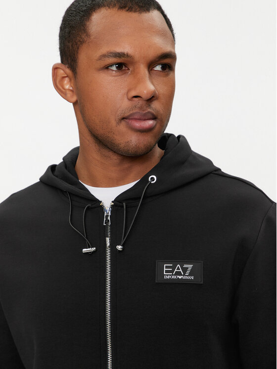 EA7 Emporio Armani EA7 Emporio Armani Džemperis 3DPM82 PJUEZ 1200 Juoda Regular Fit
