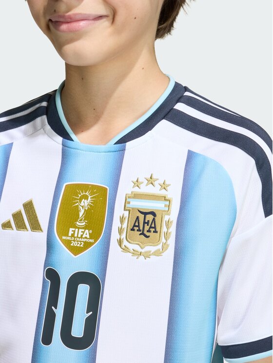 adidas adidas Koszulka techniczna Argentina 26 Home Messi Kids Jersey Biały Regular Fit